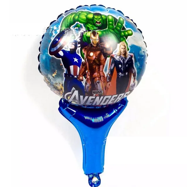 

5pcs/bag Marvel's The Avengers Foil Hand Held Clap Balloons, Heros Birthday Party Favors Kids Toys Balloon, Mylar Balloon