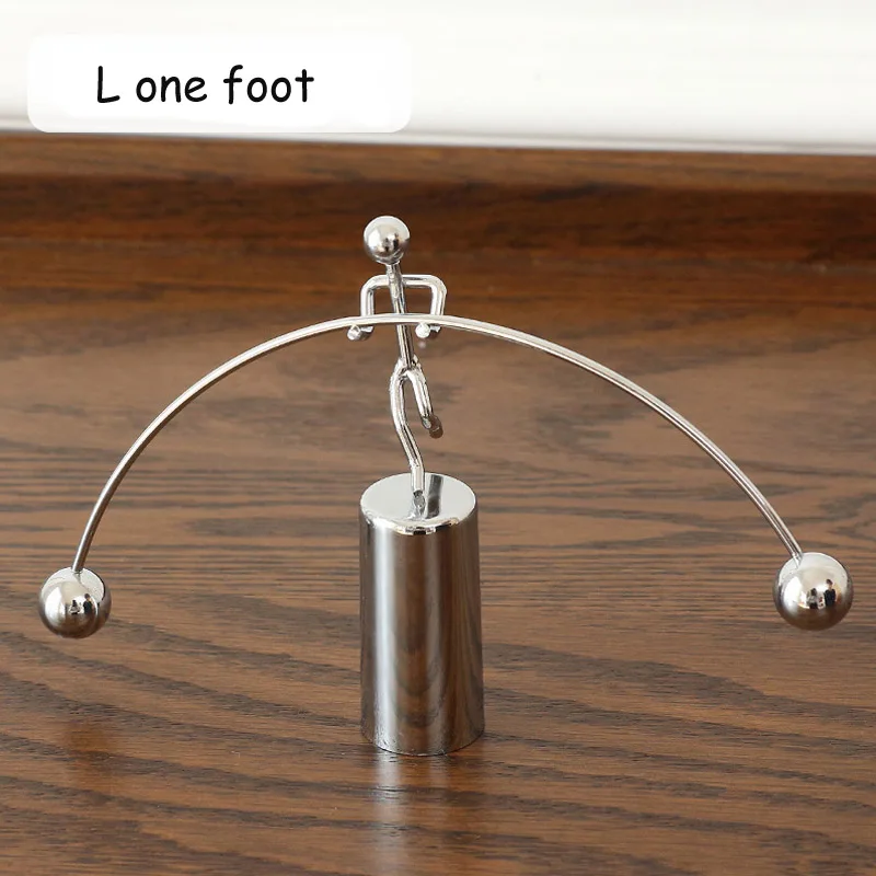 Weightlifting Newton Pendulum Newton Cradle Home Decor Tumbler Desk Toy Perpetual Balance Balance Ball Physics Science - Цвет: L one foot