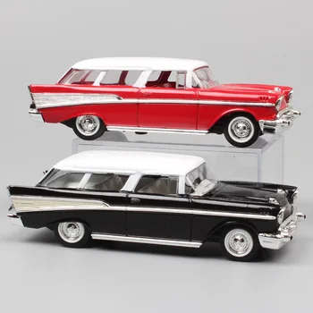 

1:43 Scale mini old 1957 GM Chevrolet Nomad station wagon Van hardtop sedan metal diecast cars model auto toy gift replica Child
