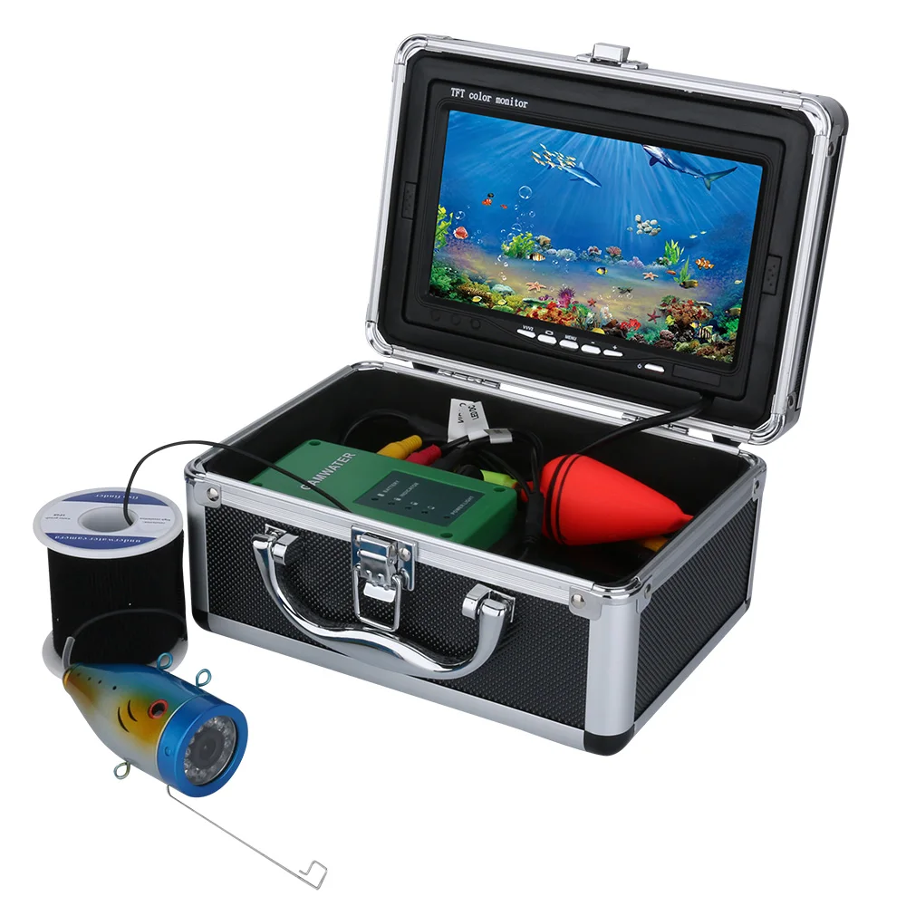 GAMWATER 30 м Профессиональный рыболокатор подводная рыболовная видеокамера " цветной HD монитор 1000TVL HD CAM управление огнями