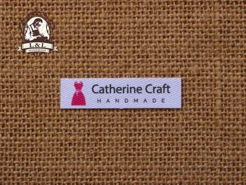 

96 custom labels/iron labels, clothing labels, organic cotton labels, Clothes model (TB009)