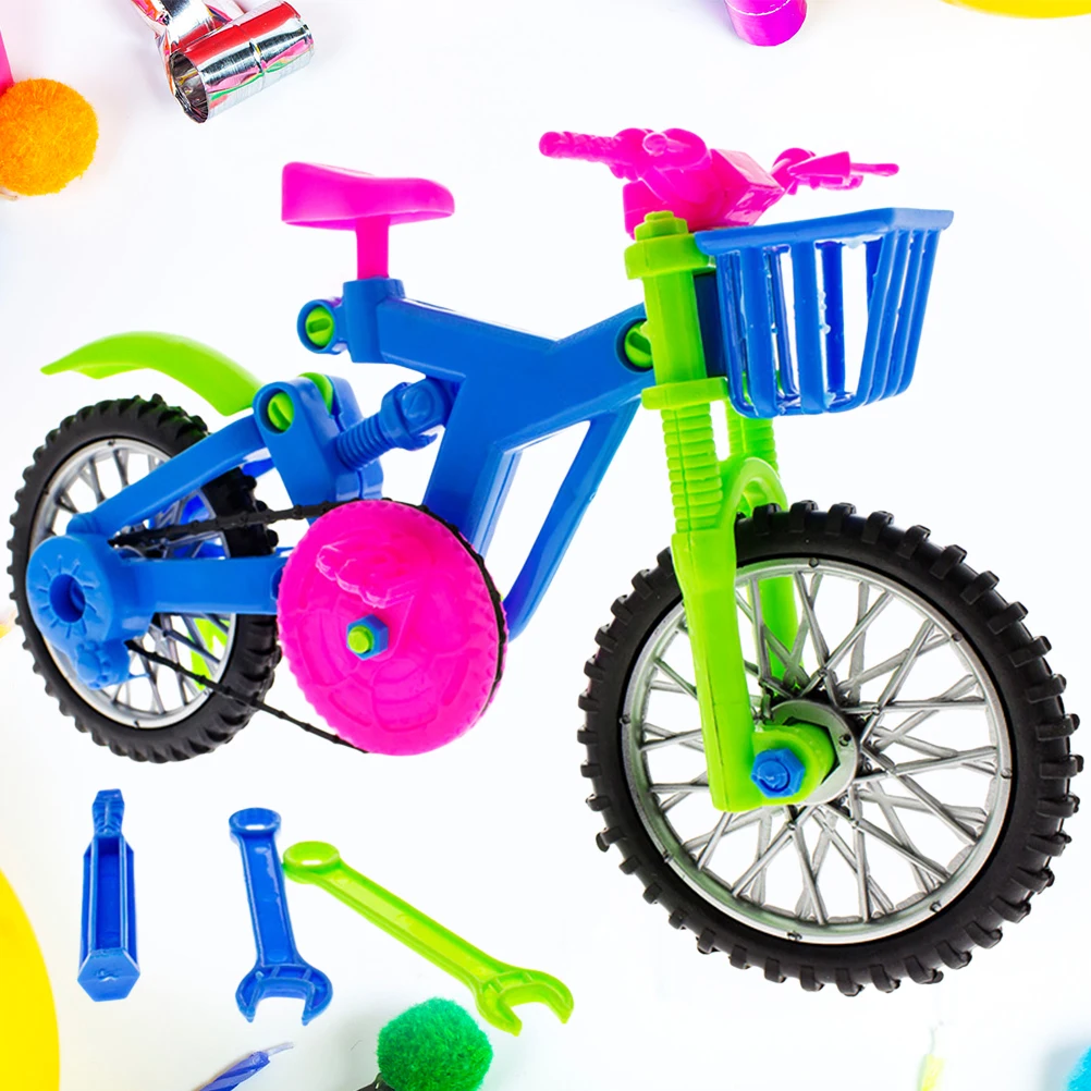 1 шт. велосипед сборки головоломки DIY моделирование пластик ручной работы съемный узел развивающие игрушки