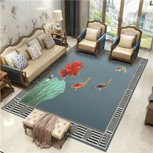 Коврик с пейзажем для гостиной домашний декор сливовый коврик для спальни Диванный кофейный столик напольный коврик для кабинета в китайском стиле мягкие коврики