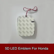 1pcs 5D Led Rear Emblem Car Logo Light Badge Bulb for Civic CR-V New Fit Odyssey Accord Car Styling