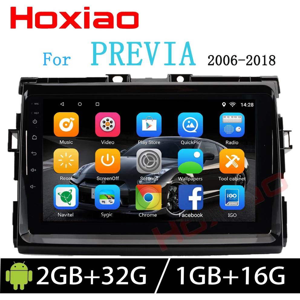 Hoxiao Android для TOYOTA Estima/PREVIA/Tarago/canarado GPS HD мультимедийный плеер Карта Навигация WIFI 9