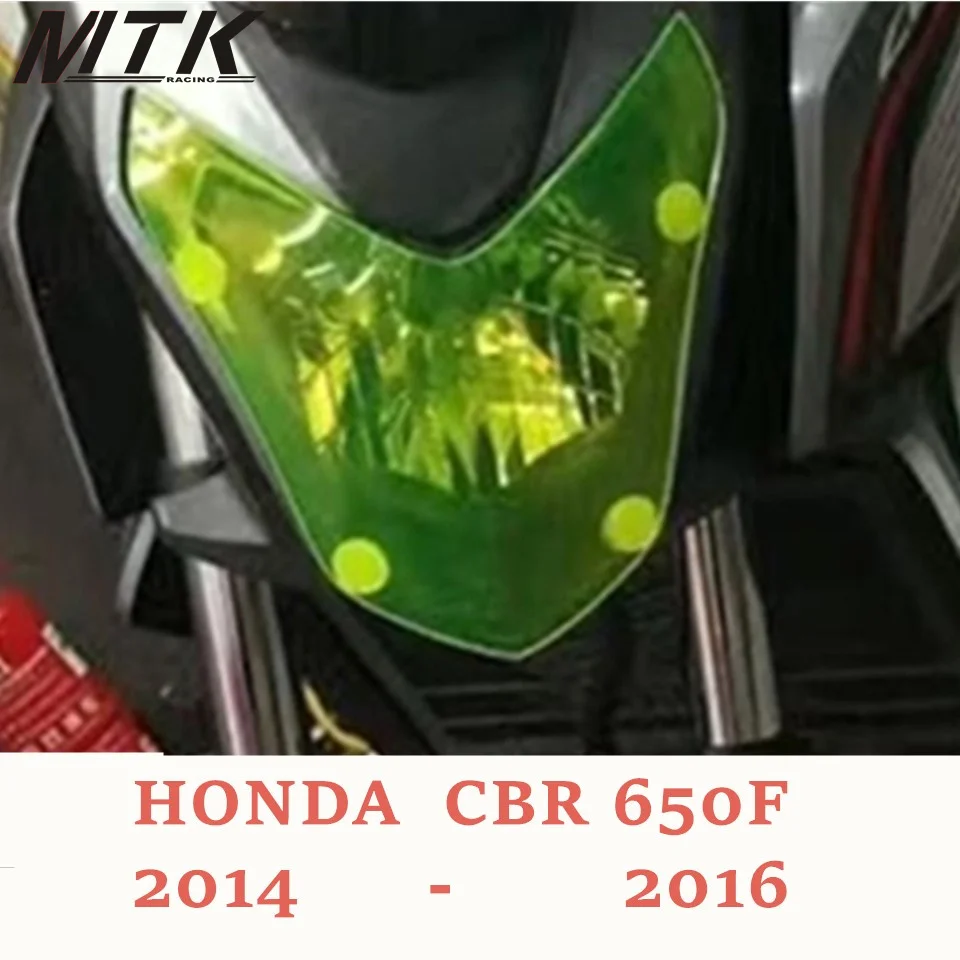 

MTKRACING CBR650F CB650F Motorbikes Parts For HONDA CBR 650F CB650 F 2014-2016 Acrylic Headlight Protector Cover Screen Lens