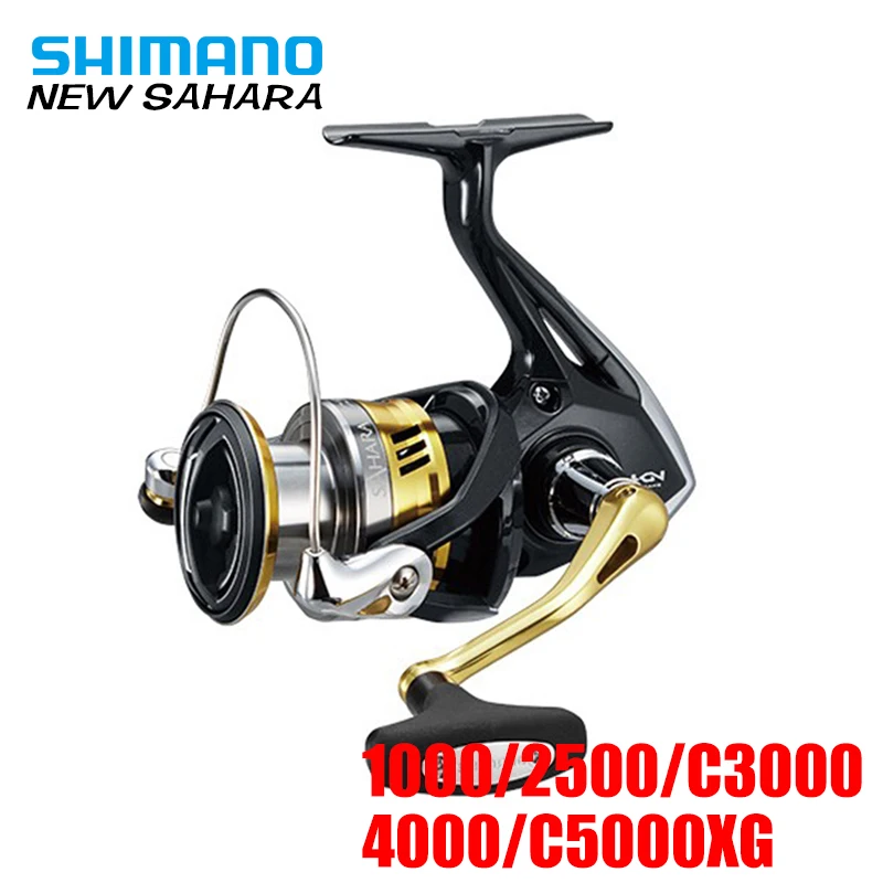 100% оригинальная Shimano SAHARA 2500 C3000 4000 спиннинговая Рыболовная катушка 5 шарикоподшипников мощная спиннинговая катушка Hagane Gear для морской рыбалки|fishing wheel|shimano saharaspinning reel | АлиЭкспресс