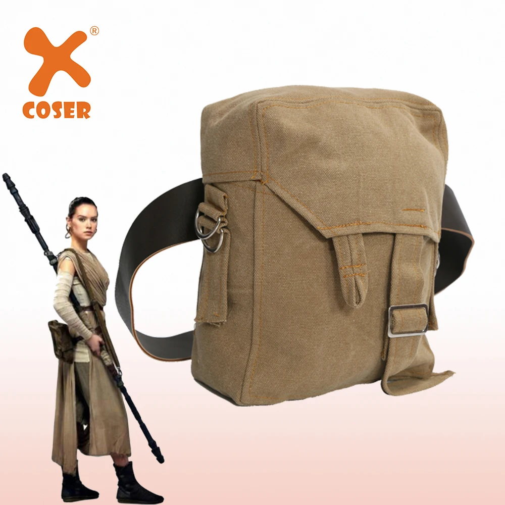 X COSTUME Звездные войны Рей косплей сумка из искусственной кожи ремень холст Rey Sidebag