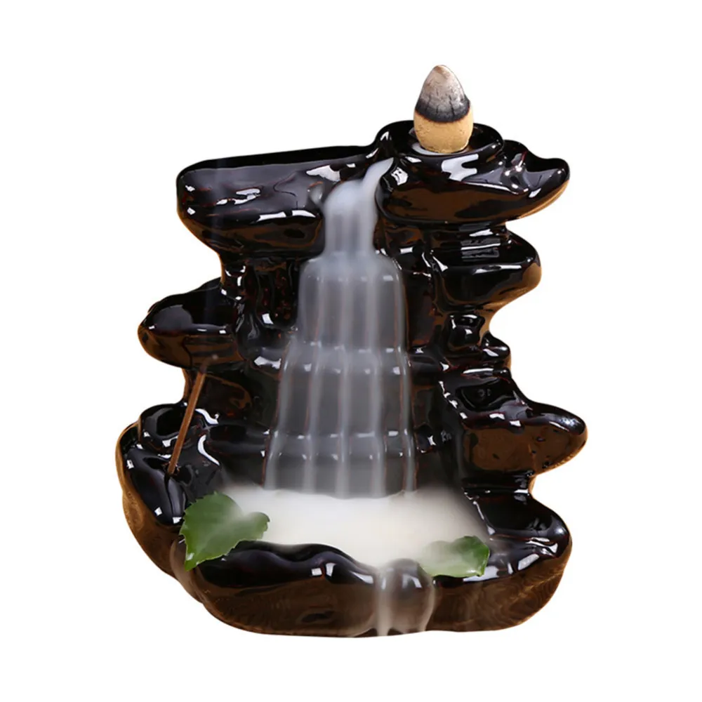

Retro Incense Cone Ceramic Smoke Backflow Incense Burner Traditional Chinese Design Incense Stick Holder Burner