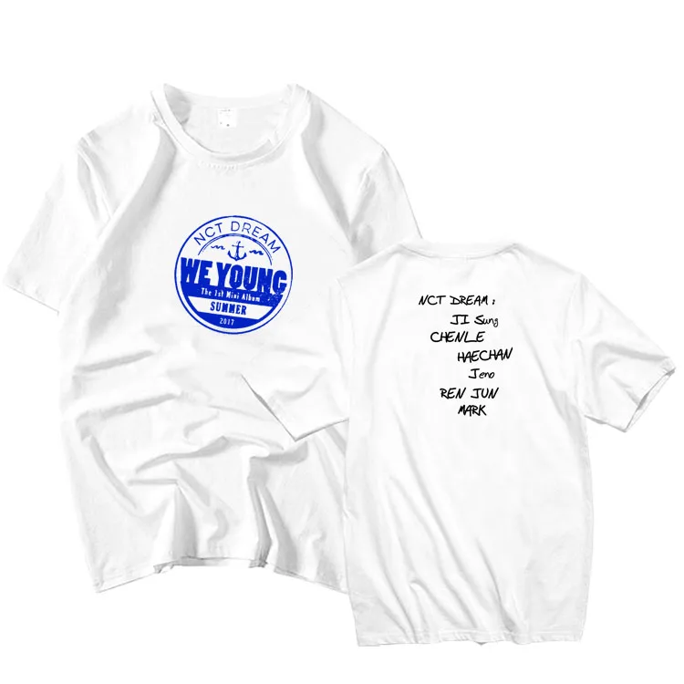 Nct Dream Album We Young Member Name Printing T Shirt For Summer Style Kpop Nct O Neck Short Sleeve T Shirt Unisex Tees Print T Shirt T Shirtt Shirt Style Aliexpress