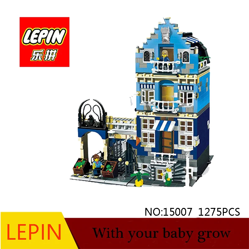 

Lepin15007 Factory City Street European Market Model Building Block Set Assembling Brick Kits Compatible 10190