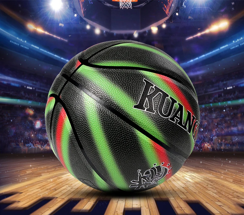 Kuangmi новый камуфляж улица Баскетбол мяч из мягкой искусственной кожи официальный Размеры 7 оригинальный Фристайл игры