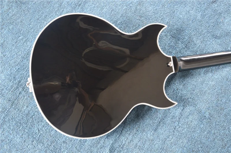 New Jazz Electric Guitar 335, black color, hollow body Guitarra with chrome equipment, some countries, free shipping