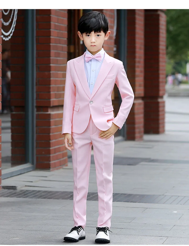 

High Quality Elegant Honorable Lapel Kid Tuxedos Boy's Worsted Picture Color Regular Special Wedding Boys' Attire XY012