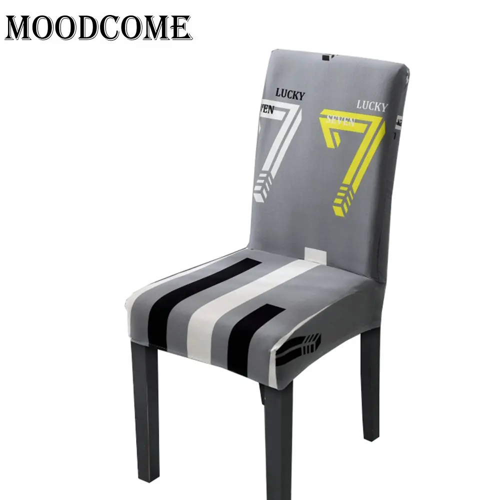 الطعام chaircovers تمتد دنة الساخن بيع الأسود والأبيض شريط مرونة غرفة الطعام كرسي يغطي