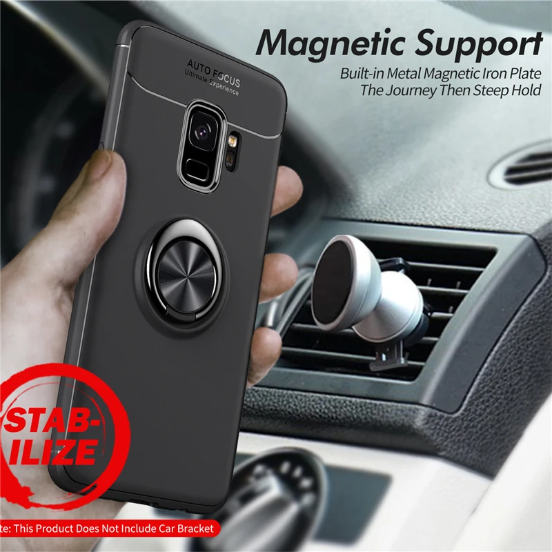 Car Holder Stand Magnetic Bracket Finger Ring TPU Case For SAMSUNG Galaxy S9 S8 Plus Note 8 J330 J530 J730 J4 J6 J8 A6 Plus 2018 (11)