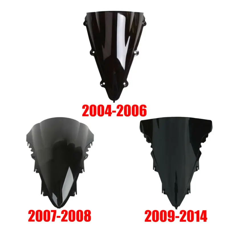

Motorcycle Dual Bubble Windshield For YAMAHA YZF-R1 YZF R1 2004-2006 2007-2008 2009-2014