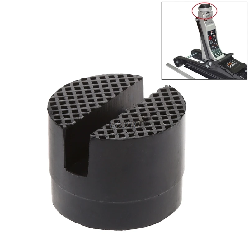 

Floor Slotted Car Rubber Jack Pad Frame Protector Adapter Jacking Disk Pad Tool for Pinch Weld Side Lifting Disk Mar Drop Ship