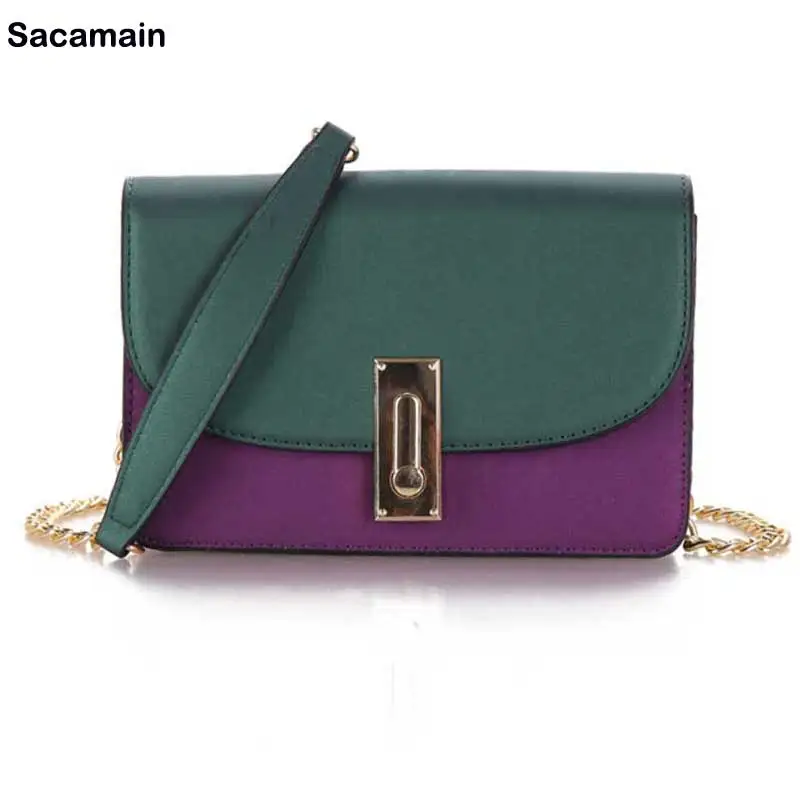 

Sacamain Candy Color Handbags New Clutches Ladies Party Purse Women Crossbody Messenger Bags Designers Shoulder Bags Girls