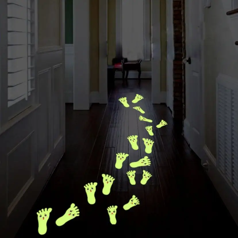 

Luminous Sticker Creative Footmark Footprint Wall Sticker home decoration accessories glow in the dark wall stickers muursticker