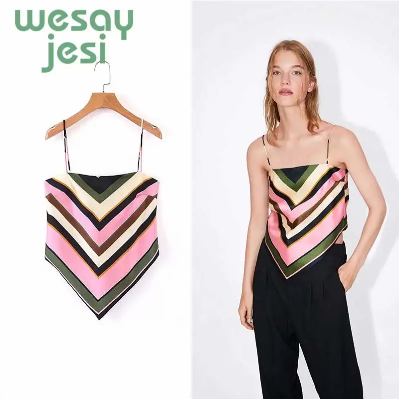 

2019 New Sexy Women fashion Blouse V-neck Vest Sleeveless Sling Short Tank women Tops plus size