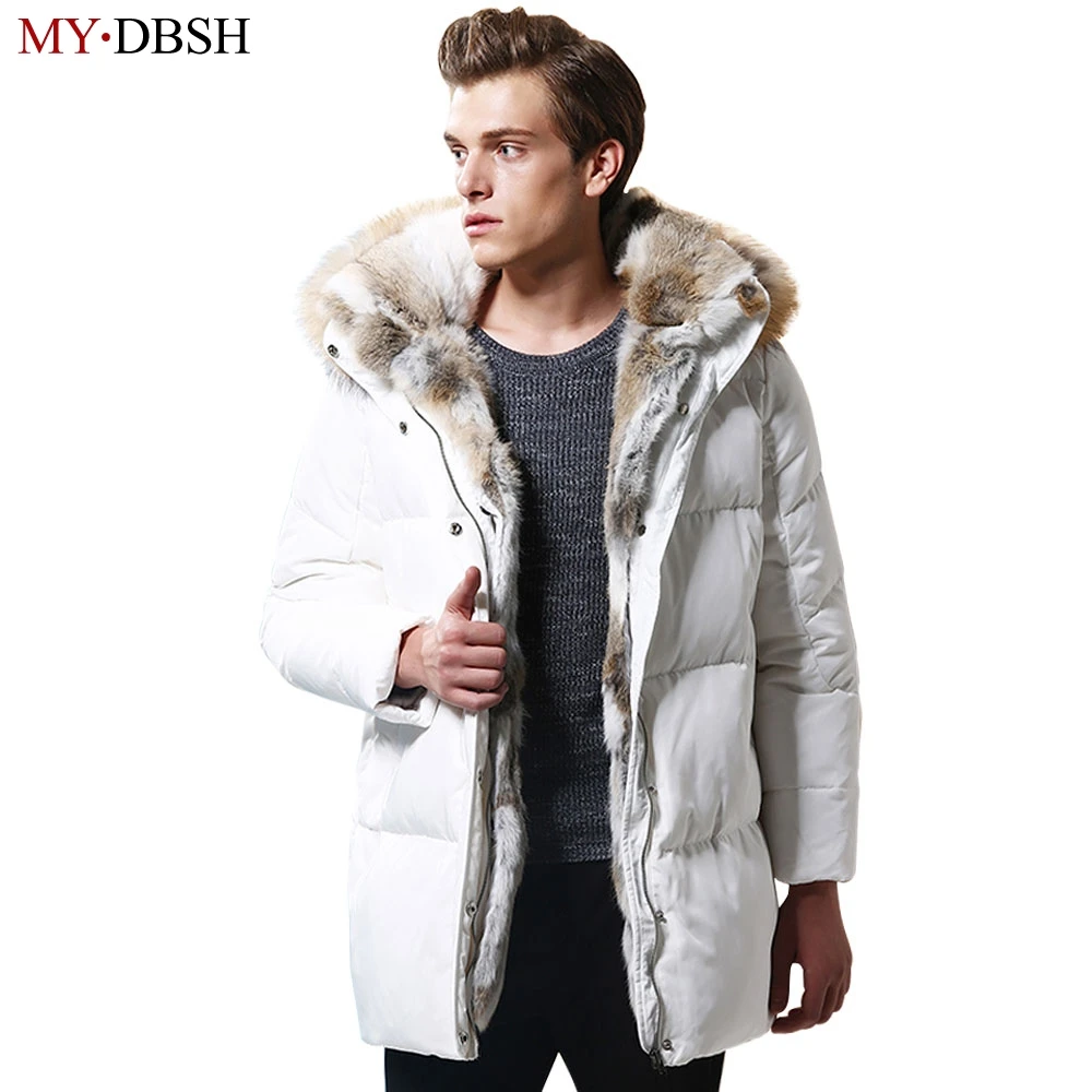 Winter Warm Hooded Men Down Jackets Casual X Long Duck Down Parkas