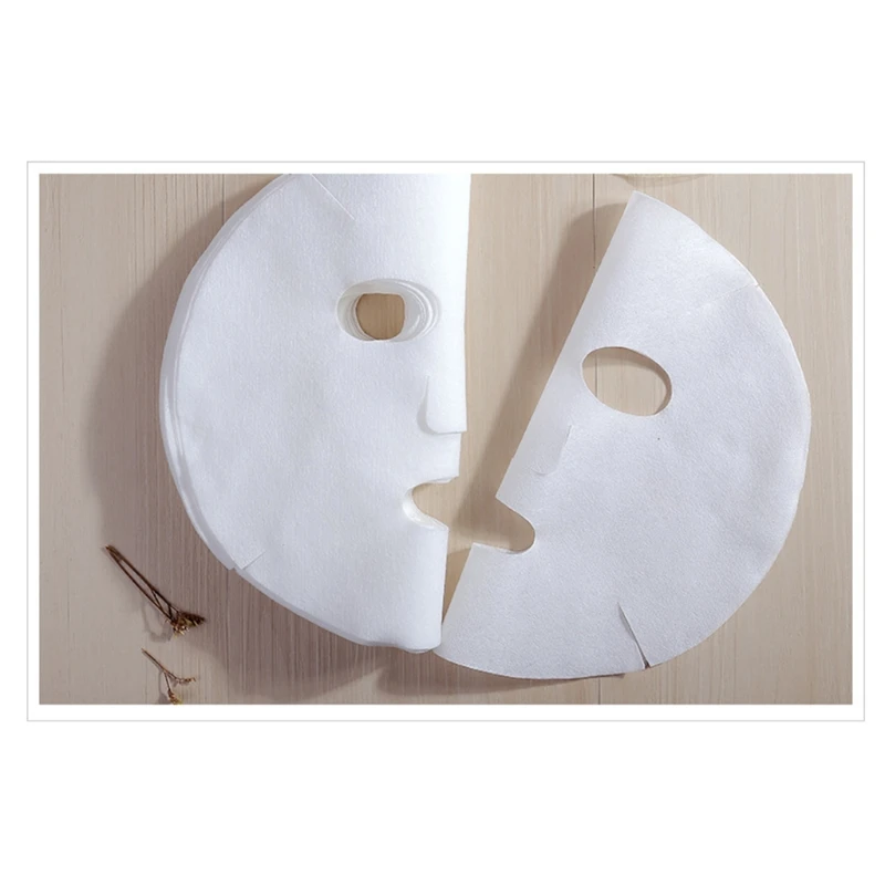 80 шт косметическая маска для лица из хлопчатобумажной ткани одноразовая хлопковая Нетканая Ткань DIY маска для лица Аксессуары для ухода за кожей