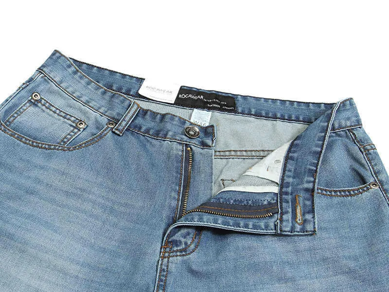 Горячая новинка 2018 большой размер 30-44 46 джинсы модные свободные большие карманы хип-хоп скейтборд повседневные мужские джинсовые синий и