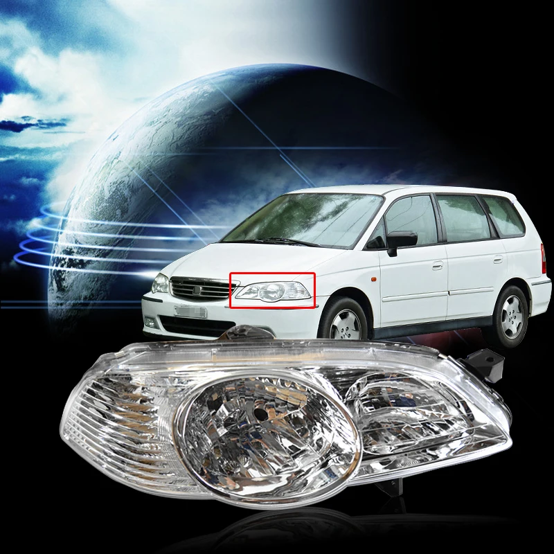 

CAPQX Left & Right Front Bumper Headlamp For ODYSSEY RA6 2002 2003 2004 Headlight Head light 33151-SCP-W01 33101-SCP-W01