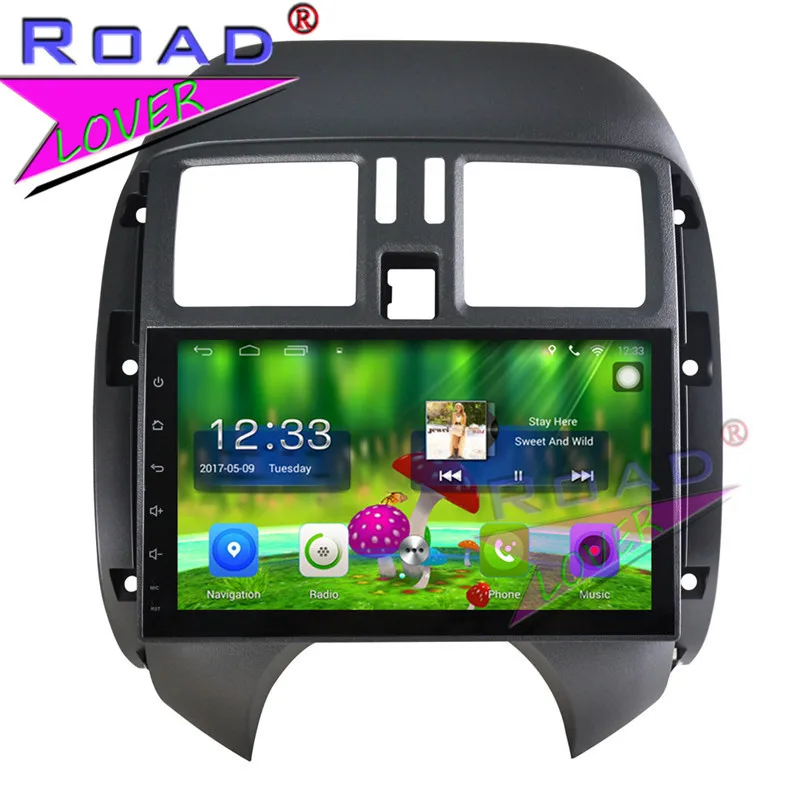 

TOPNAVI Android 6.0 2G+32GB 9" 1024*600 Car Multimedia Player Radio For Nissan Sunny 2011-2013 Stereo GPS Navigation 2Din NO DVD