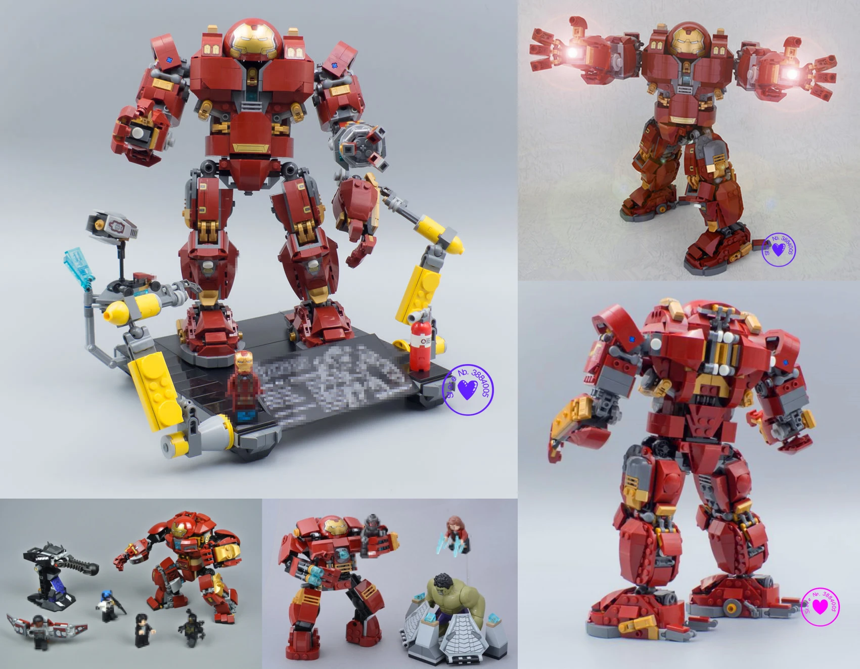 

New Superheroes Iron Man Mk50 hulkbuster endgame fit avengers 4 marvel Building Bricks Blocks kid diy toys for children