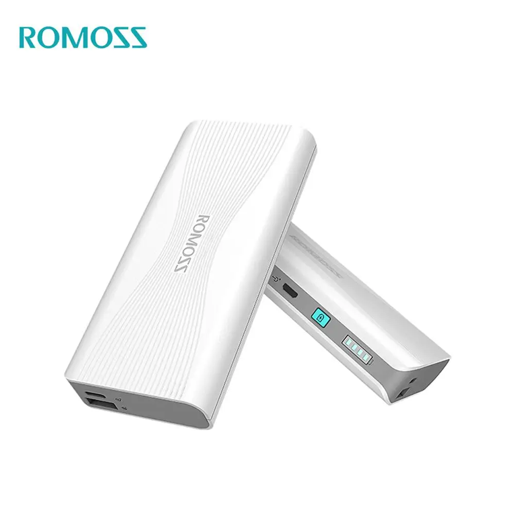 

ROMOSS Sense4+ Power Bank 10400mAh QC3.0 PD3.0 External Battery For iPhoneX Portable Charger for S8 Type-C Two way Quick Charge