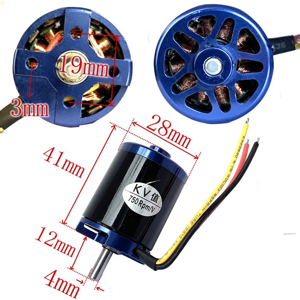 1 шт. 2836 швейцарский мотор бесщеточный двигатель мощный источник питания 750кВ высокий крутящий момент высокая мощность высокоскоростной бесщеточный двигатель