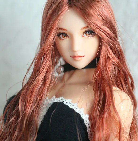 

Estartek Hand Makeup Customized KE41 1/6 Obitsu Sexy Gold Hair Eliza Head Sculpt Set for Phicen OB Action Figure DIY