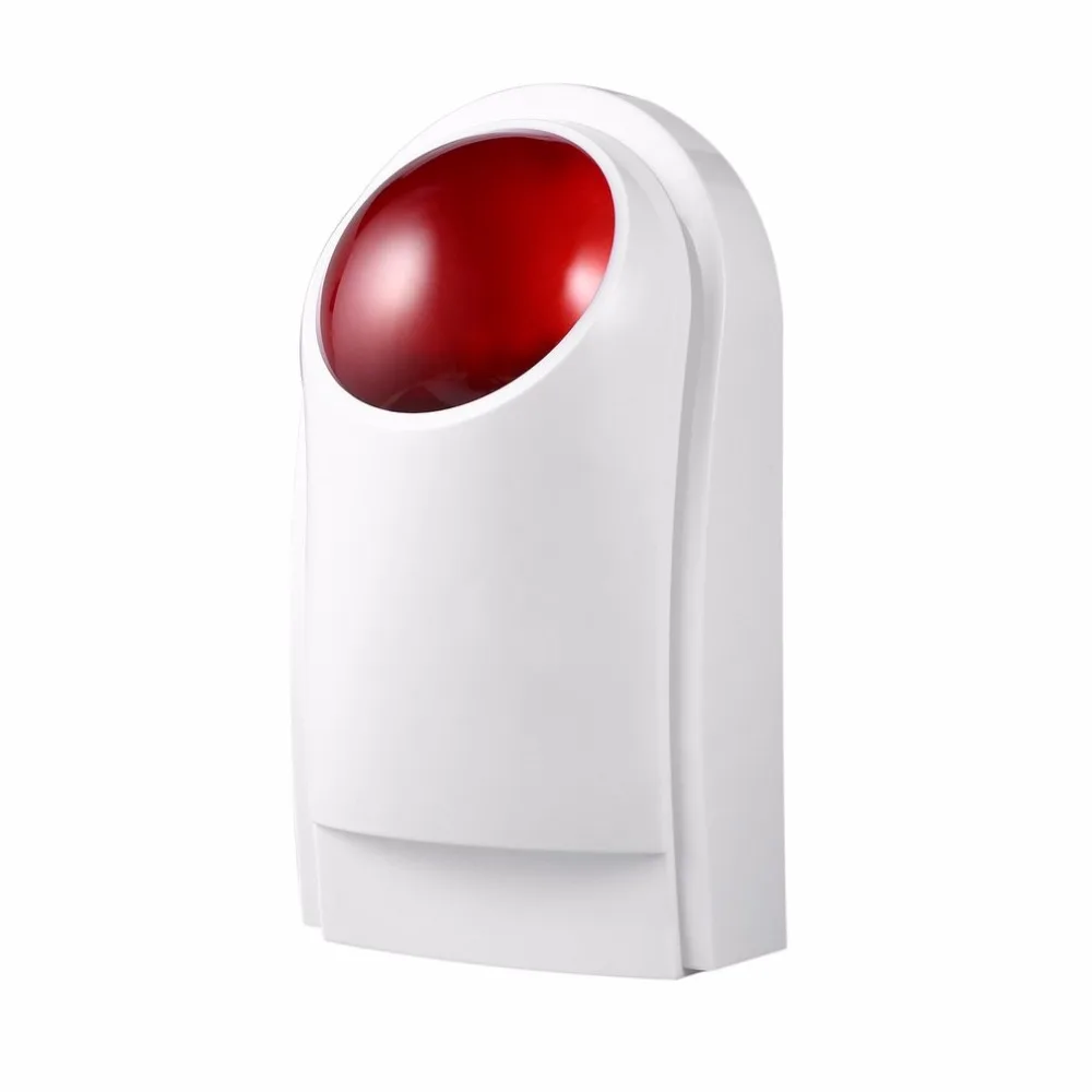

Outdoor Waterproof Wired Home Security Sound Light Strobe Siren Red Flashlight Horn Safety & Fire Alarm System CW32