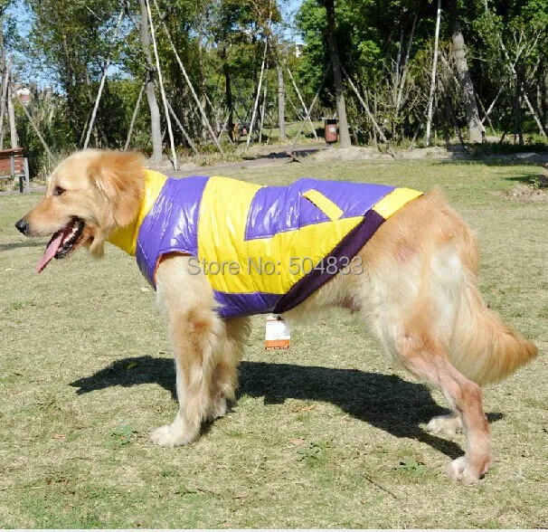 Зимняя одежда для больших собак с золотым ретривером Samos, с подкладкой для больших собак, лыжная одежда, 2XL-4XL, 3 цвета