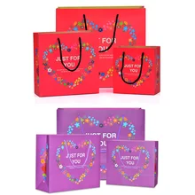 10 шт./lot-14x7x5cm 3 размера на заказ подарочные пакеты, рафинированная бумага сумка Свадебные вечерние, сумка для хранения