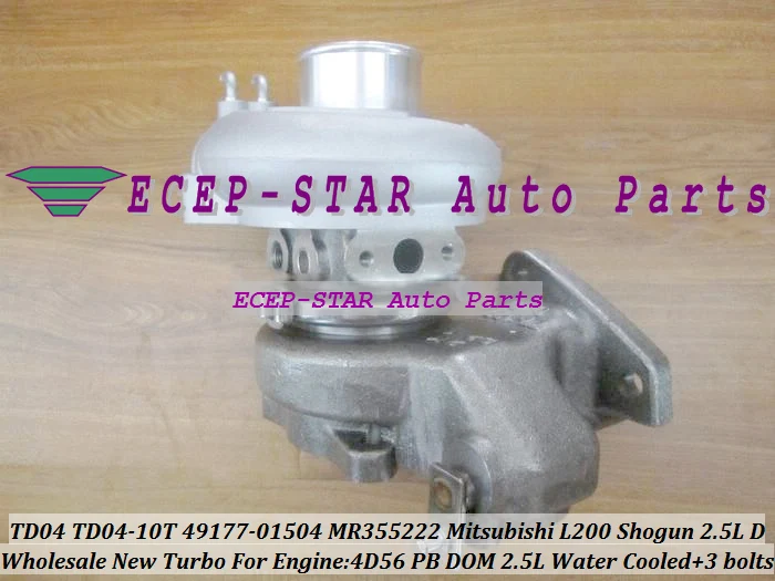 TD04 TD04-10T 49177-01504 MR355222 Turbo Turbocharger For Mitsubishi Pajero L200 L300 Shogun 2.5L D 4D56 PB 4D56PB DOM (2)