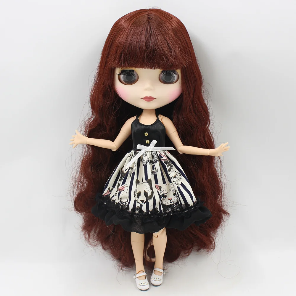 DBS Blyth ICY doll Одежда платье с рисунком кошки подходит для 1/6 шарнирного тела подарок