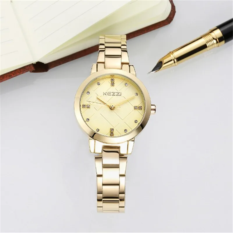 2016 New Fashion watch diamond special dial full stainless steel Quartz Watch Women Dress Watches For