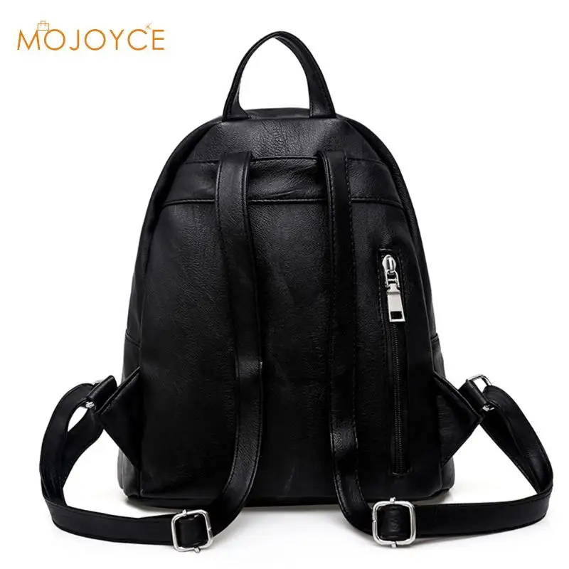 Женские однотонные рюкзаки Mochila рюкзак из искусственной кожи для девочек