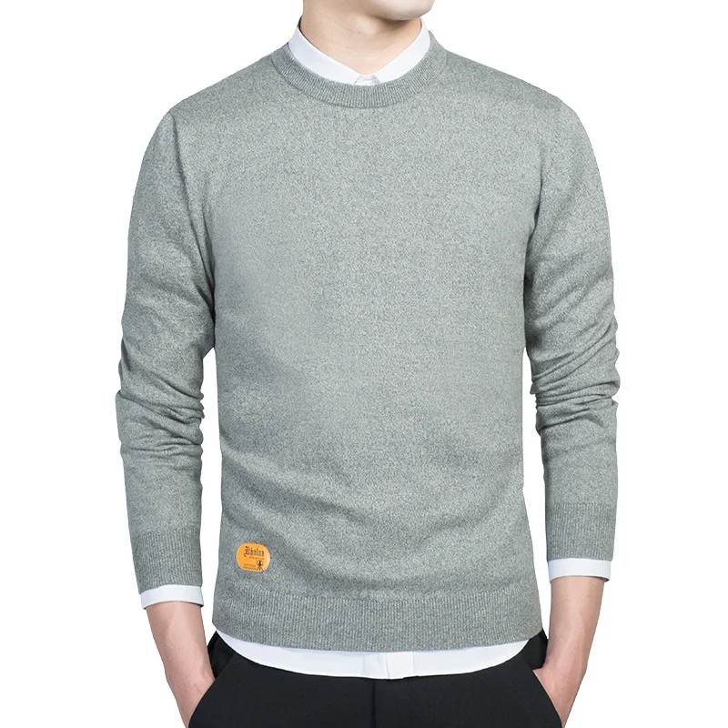 Fashion Sweaters Men Basic Sweater Red Pullovers Winter Slim Design Knitwear Solid