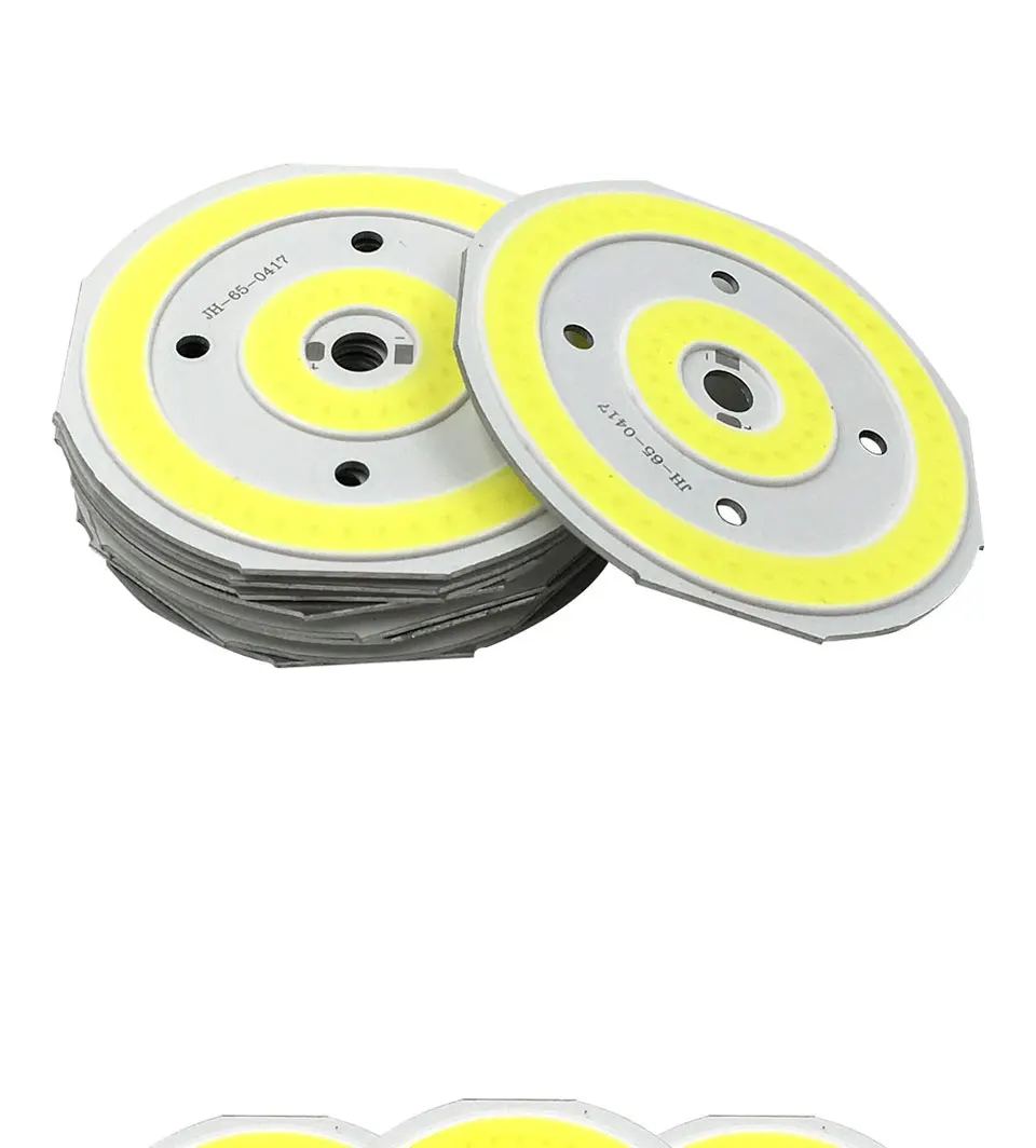12V Round COB LED Chip 20W DC12V Light Bulb 65mm Diameter Double-ring Rounded LED Lamp for DIY Car Lighting House Work Lights (6)