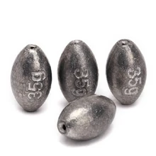 15 шт. Вес 35 г морской Рыбалка свинцовые грузила оливковое Форма рыба привести Вес s