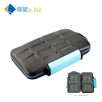 

Free shipping SD Card Holder Waterproof Extremely Tough Memory Card Case MC-2 for 4 CF Cards 8 SD Card Box