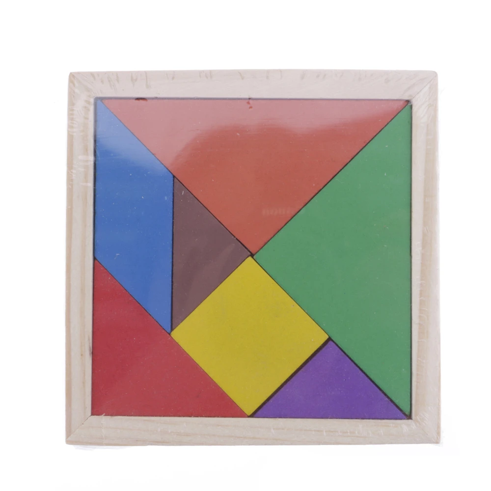 Детская деревянная квадратная доска головоломка Танграм развивающие Логические игрушки Новый