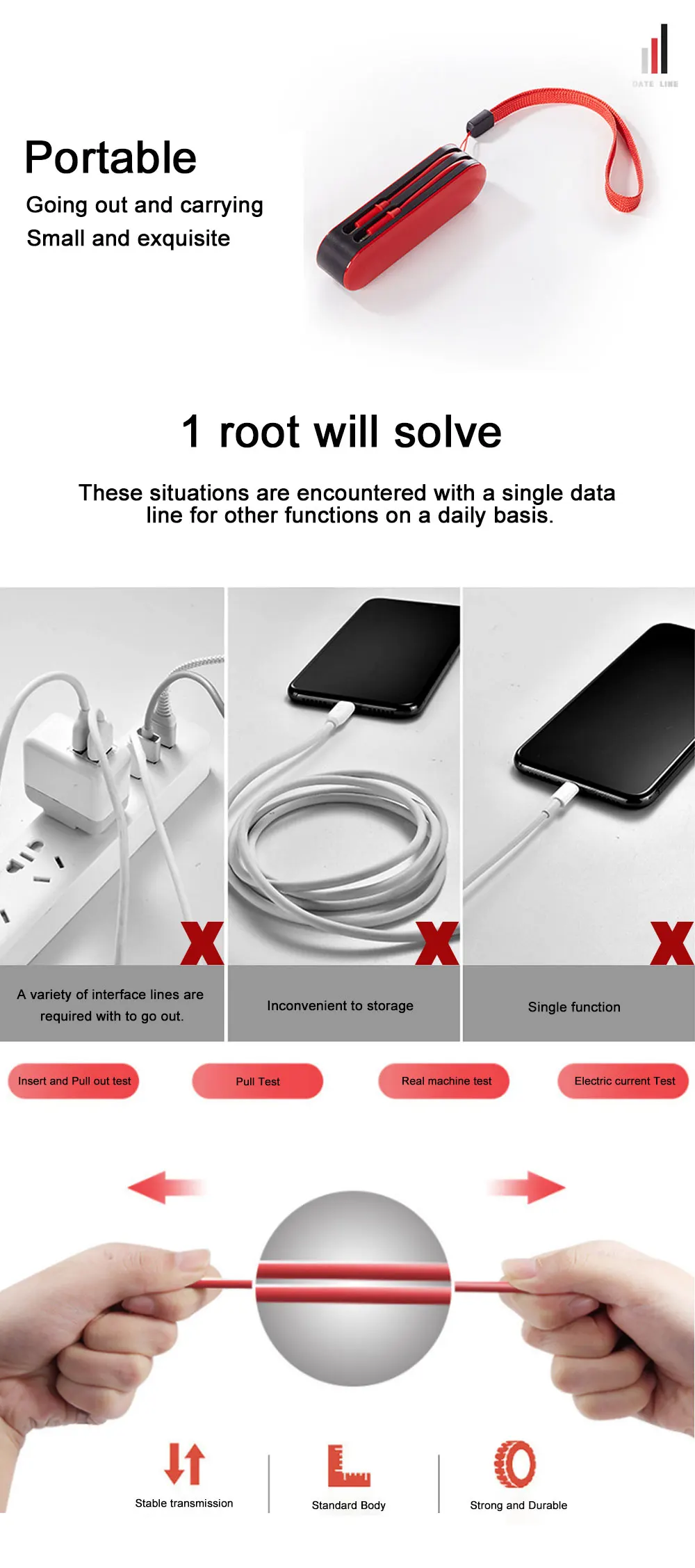 PORTEFEUILLE 3in1saber Multifunction  data cable for android data cable iphone 6 7 XS micro usb type c adapter for huawei mate20 (3)