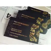 90X54 mm 300gsm white paper with both sides printing full color printing business card