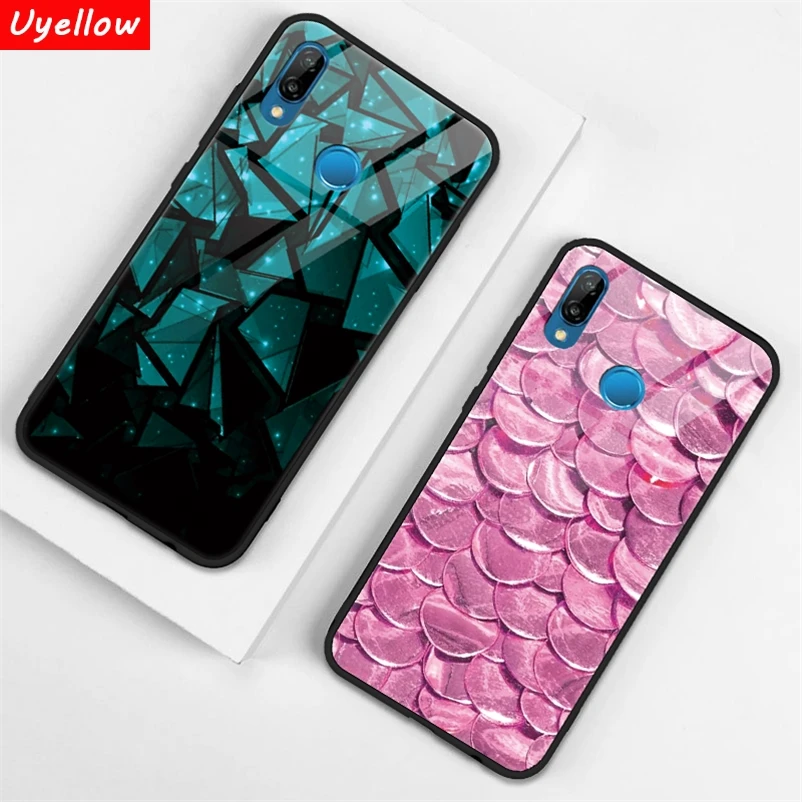 

Tempered Glass Case For Huawei P20 P30 P9 P10 Plus P Smart Mate 9 10 20 20X Lite Pro Nova 2i 3 3i 4 Y6 Y9 2018 2019 Marble Cover