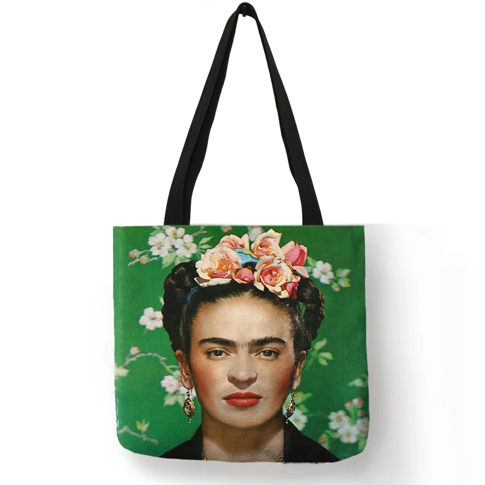 

Customize Artist Printing Tote Bag For Women Casual Totes Linen Bags With Print Logo Eco Reusable Shopping Bags Traveling